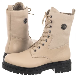 Botki Beżowe Y3115-60 Beige (RI207-a) Rieker