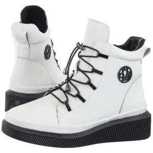 Botki Białe DBT7416/25 WH (FO213-a) Filippo