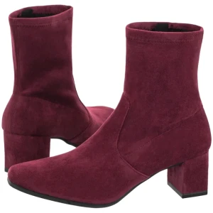 Botki Bordowe 9-25354-41 514 Bordeaux Strech Vegan (CP444-e) Caprice