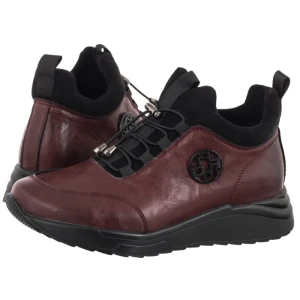 Botki Bordowe DBT7168 / 26 BG (FO278-a) Filippo