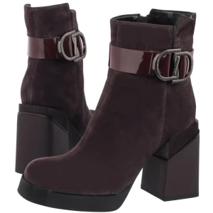 Botki Bordowe DBT7183/25 BG (FO211-a) Filippo