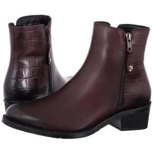 Botki Bordowe H7170-23/00-7 (MA1467-b) Maciejka