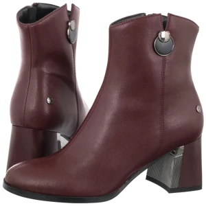 Botki Bordowe K7203-23 / 00-8 (MA1446-c) Maciejka