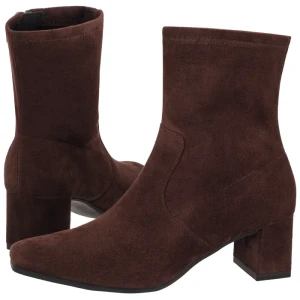 Botki Brązowe 9-25354-41 302 Dark Brown Stretch (CP444-d) Caprice