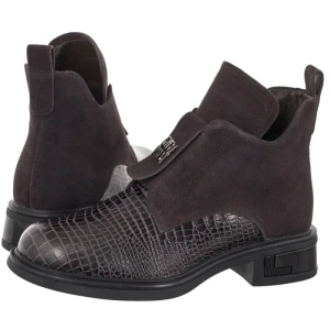 Botki Brązowe DBT8201 / 26 D BR (FO284-a) Filippo