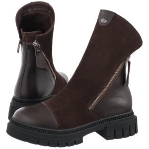 Botki Brązowe V457-01115-09BRO (VE895-a) Venezia