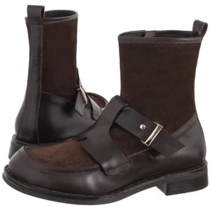 Botki Brązowe V478-01933-09TDM (VE896-a) Venezia