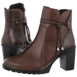 Botki Brązowe Y2567-22 Brown (RI291-b) Rieker