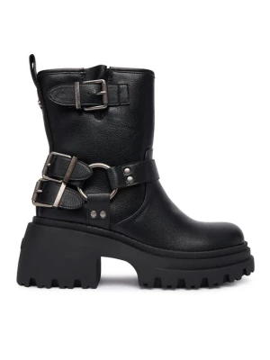 Botki Buffalo Bravr Biker Lo 1220067 Czarny