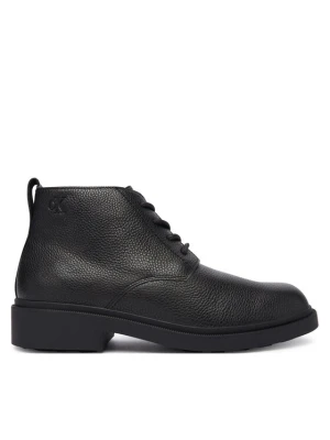 Botki Calvin Klein Dress Lug Desert Boot Lth YM0YM01427 Czarny