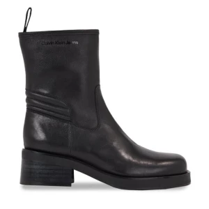 Botki Calvin Klein Jeans Biker Boot Lth Wn YW0YW01330 Czarny