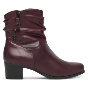 Botki Caprice 9-25348-41 Bordowy