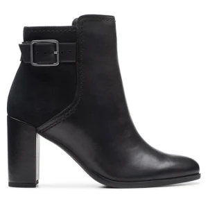Botki Clarks Freva 85 Buckle 26174749 Czarny