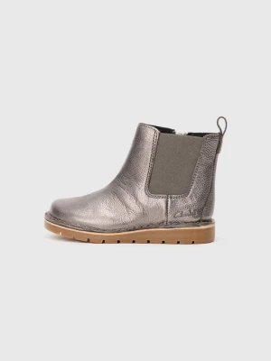 Botki Clarks metaliczny szary