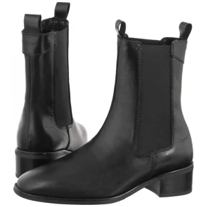 Botki Czarne 1-25304-47 003 Black Leather (TM608-a) Tamaris