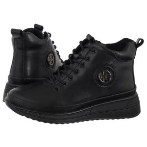 Botki Czarne DBT4215/25 BK BK (FO199-b) Filippo