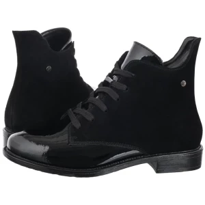Botki Czarne DBT6335/24 BK (FO129-a) Filippo