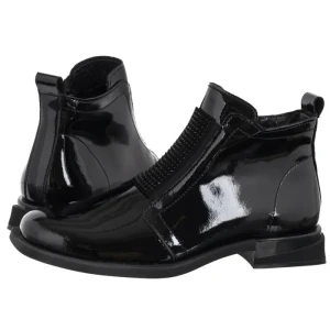 Botki Czarne DBT7141/25 BK (FO194-a) Filippo