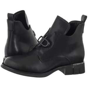 Botki Czarne DBT7191/25 BK (FO204-a) Filippo