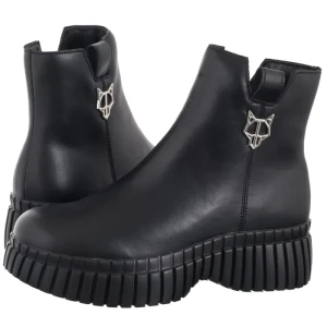 Botki Czarne DBT7274/25 BK (FO205-a) Filippo