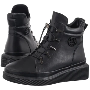 Botki Czarne DBT7416/25 BK (FO213-b) Filippo