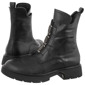 Botki Czarne DBT8015 / 26 BK (FO272-a) Filippo
