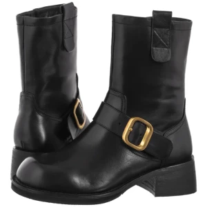 Botki Czarne V440-00790-01BLA (VE874-a) Venezia