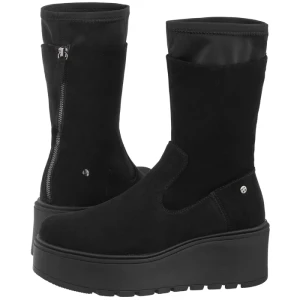 Botki Czarny Welur A7161-20/00-7 (MA1457-a) Maciejka