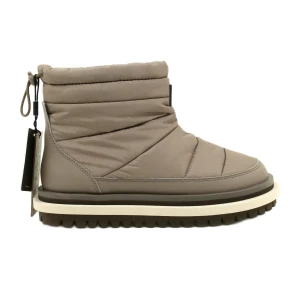 Botki damskie Tommy Hilfiger Jeans TJW Padded Flat Boot EN0EN02725 beżowy