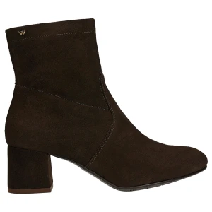 Brązowe botki skarpetkowe na obcasie 55374-62 Wojas