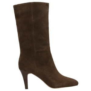 Brązowe wysokie botki damskie na szpilce 55328-62 Wojas