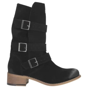 Czarne damskie botki 9510-61 Wojas