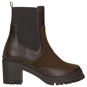 Brązowe sztyblety damskie na slupku 55372-72 Wojas