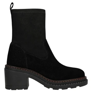 Czarne masywne botki skarpetkowe 55360-81 Wojas