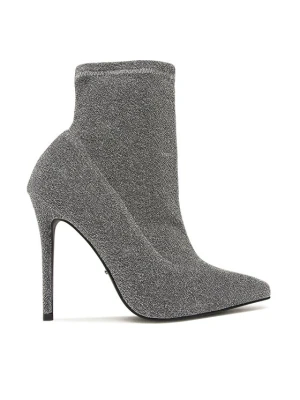 Botki DeeZee KL-HT6933-1 Srebrny