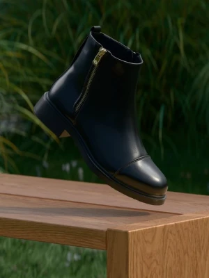 Botki do kostki Anna Field By Zalando czarny
