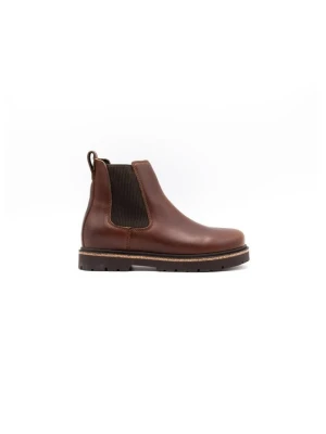 Botki do kostki Birkenstock ciemnobrązowy