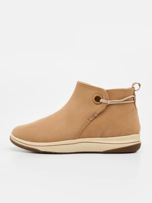 Botki do kostki Clarks beżowy