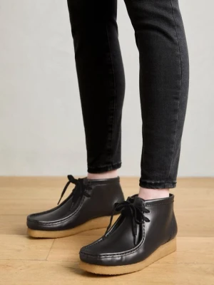 Botki do kostki Clarks czarny
