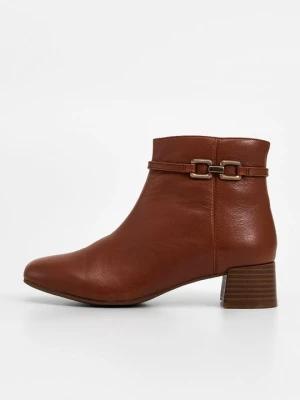 Botki do kostki Clarks tan