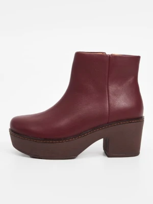 Botki do kostki FitFlop ciemnoczerwony