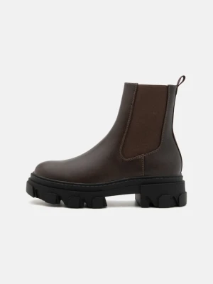 Botki Even&Odd Wide Fit By Zalando brązowy