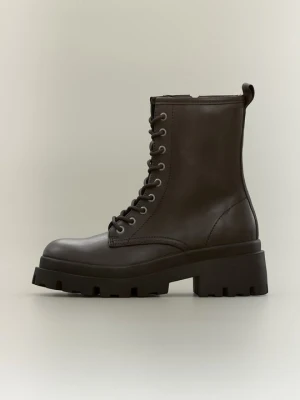 Botki Even&Odd Wide Fit By Zalando ciemnobrązowy