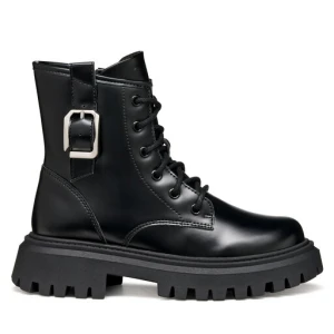Botki Geox J Maquinnens J56M6C 000CN C9999 D Czarny
