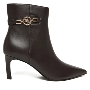 Botki Guess FLFPAI LEA10 Brązowy