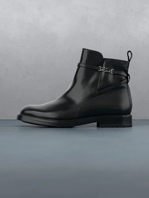 Botki KARL LAGERFELD czarny