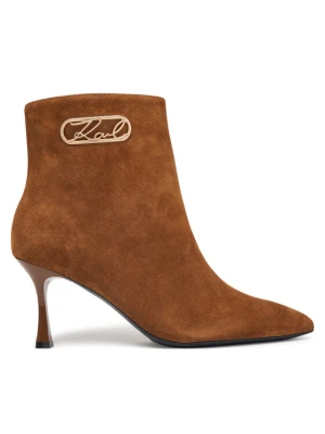 Botki KARL LAGERFELD Sienna KL32747 Brązowy
