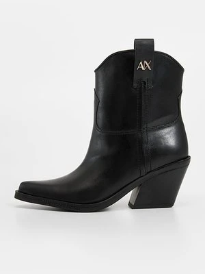 Botki kowbojki i motocyklowe Armani Exchange