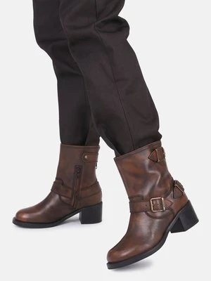 Botki kowbojki i motocyklowe Bronx