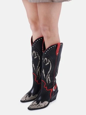 Botki kowbojki i motocyklowe Bronx